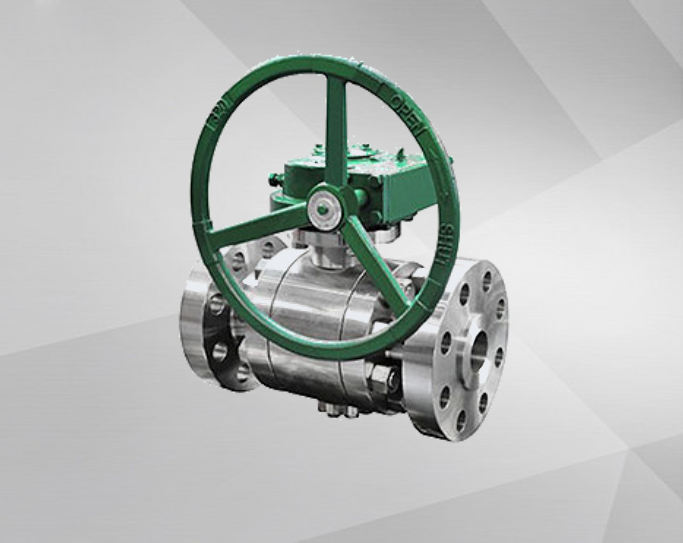 High pressure forged steel ball valve