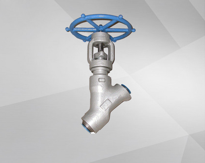 High temperature and high pressure forged steel Y-type stop valve