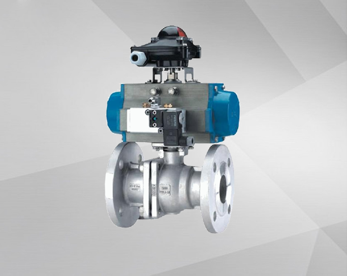 Pneumatic O-type ball valve