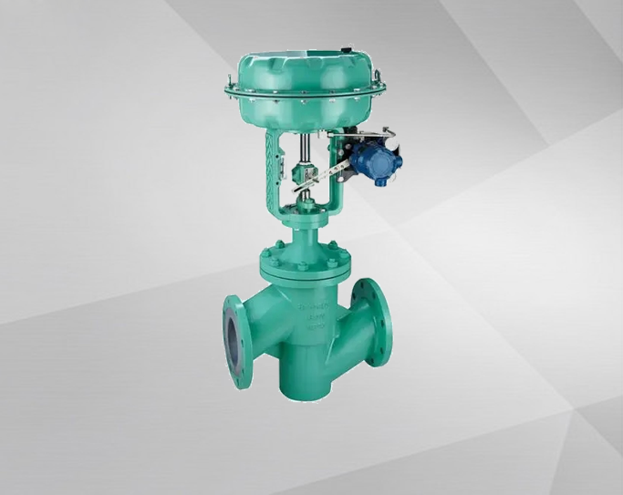 Fluorine-lined regulating valve