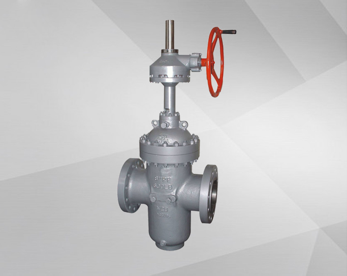 Flat gate valve with backflow hole